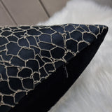 CLAUDIA Luxury Nero Black Cushion Cover