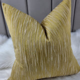 Cherwell Sanderson Fabric Handmade Cushion Cover Luxury Ripple effect Citrine