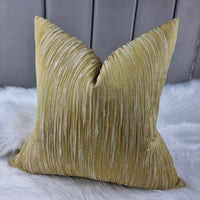 Cherwell Sanderson Fabric Handmade Cushion Cover Luxury Ripple effect Citrine