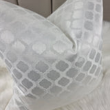 Luxury White Leyla Cushion Cover Handmade