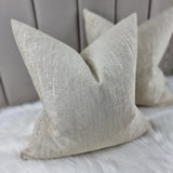 Villa Nova Marka Beige/Natural Fabric Handmade Cushion Cover