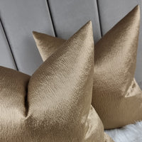 Anshu Luxury Sandy Gold Cushion Cover