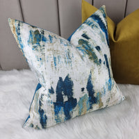 Wish Lagoon Abstract Handmade  Cushion Cover