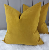 Gold Plush Velvet Cushion Cover Bold and Rich Colour.