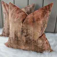 Shimmer TUM TUM Paprika Bronze Metalic Cushion Cover