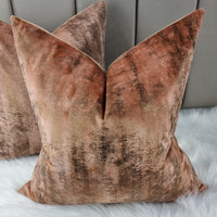 Shimmer TUM TUM Paprika Bronze Metalic Cushion Cover