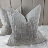 Villa Nova Marka Grey Fabric Handmade Cushion Cover