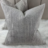 Villa Nova Marka Grey Fabric Handmade Cushion Cover