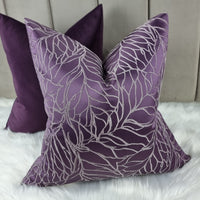 Ashley Wilde Whinny In Aubergine Double Sided Handmade Cushion Cover