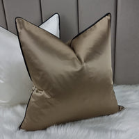 Majestic Gold Bespoke Black Piped Cushion cover