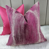 CLARKE AND CLARKE MUSSA Berry Fushia  FABRIC CUSHION COVER HANDMADE