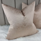 2 x 18"x18" Luxury Dakota Copper Rose Gold Cushion Covers