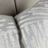 Zelva Fan Style Design Handmade Cushion Cover Silver