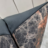 Lava Bronze Black  Handmade Cushion Cover