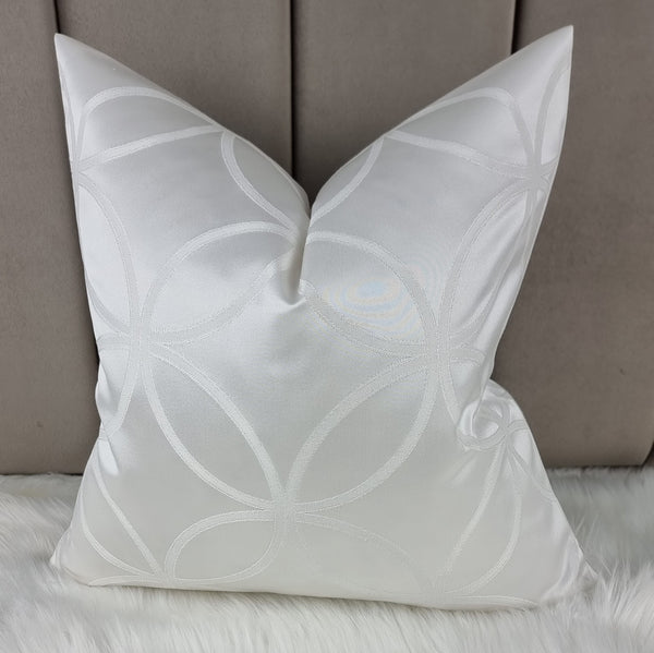 20"x20" Solena Handmade Cushion Cover White
