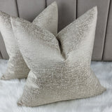 Orion In Nougat Beige Handmade Cushion Cover