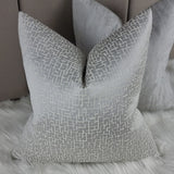 Dainty Cushion Cover in Glacier Silver