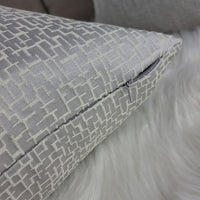 Dainty Cushion Cover in Glacier Silver