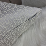 Dainty Cushion Cover in Glacier Silver