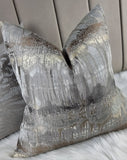 INCA Silver Grey Cushion Cover Aztec design