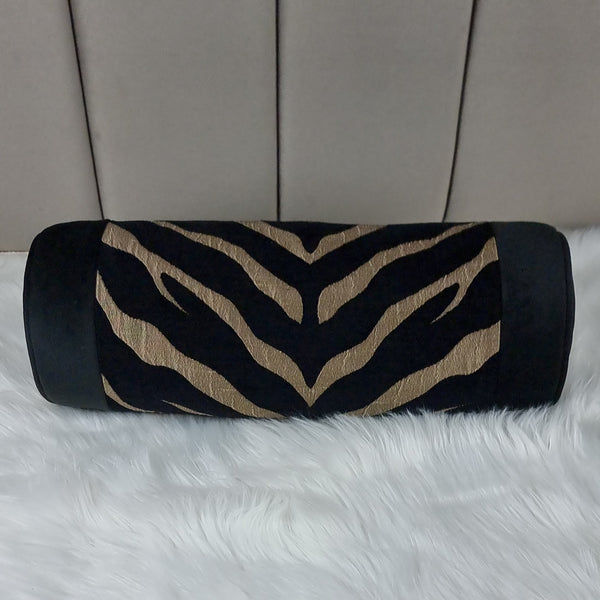 Zebra Bronze Black Luxury Bolster 6"x16"