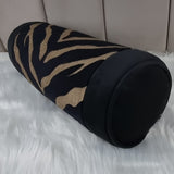 Zebra Bronze Black Luxury Bolster 6"x16"
