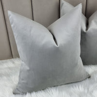 Luxury GREY Knitted Velvet Handmade Cushion Cover
