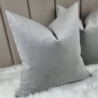 Luxury GREY Knitted Velvet Handmade Cushion Cover