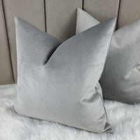 Luxury GREY Knitted Velvet Handmade Cushion Cover