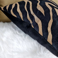 Zebra Bronze Cushion Cover Animal Print