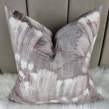 SHADOW Heather Cushion Cover Luxurious Embroidered Abstract Velvet
