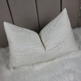 12"x20" Hamlet Ivory Oblong Cushion Cover Luxurious Satin Ivory Prestigious Textiles