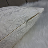 12"x20" Hamlet Ivory Oblong Cushion Cover Luxurious Satin Ivory Prestigious Textiles