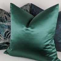 Duchess Satin in Jade Green High Quality Cotton Sateen Cushion Cover