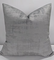 Olaf Velvet in Smoke Grey Fabric Cushion Cover