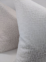 Dainty Cushion Cover in Chalk White Handmade Cushion Cover