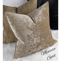 Mimosa Velvet in Gold Cushion Cover