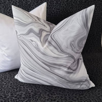 MARBELO Gorgeous Marble Design in Smoke Cushion Cover