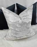 Heavenly Clouds Silver Handmade Cushion Cover