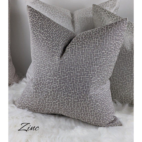 Dainty Zinc Grey Cushion Cover