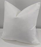 Luxury Off White Knitted Velvet Handmade Cushion Cover (Off White)