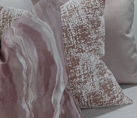 Prestigious Textiles Marble Lava Pink Velvet Fabric Handmade Cushion Cover