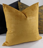 Iliv Interior Azurite Velvet in Apricot Mustard Fabric Cushion Cover