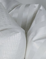 Ridge in White Ivory handmade Cushion Cover
