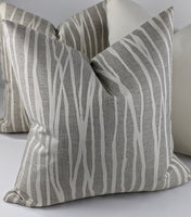 John Lewis Undulated Stripe Cushion Cover Neutral Beige Cream