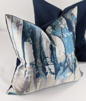 Waterfall Cushion Cover Teal Blue