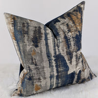 Aquaria Handmade Cushion Cover Indian Blue