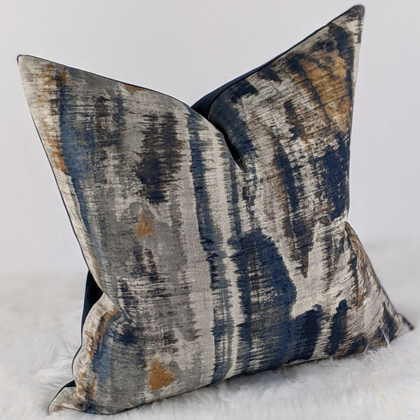 Aquaria Handmade Cushion Cover Indian Blue