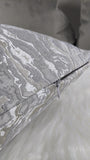 Luxury  Formation Canyon in Silver / Taupe Cushion Cover