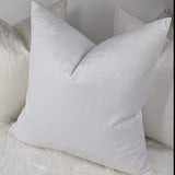 Snow Velvet Textured Fabric Cushion Cover